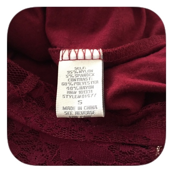 💖NWT Burgundy Lace Dress - Picture 4 of 4