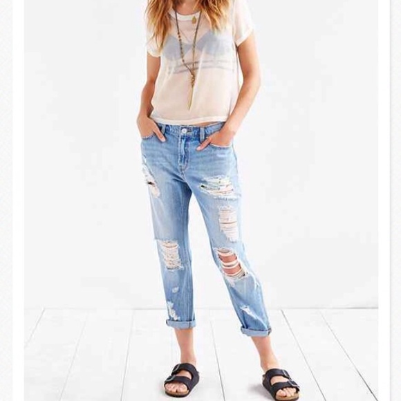 UO BDG ripped boyfriend jeans