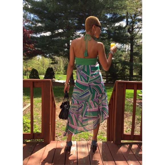 ✈️Vacation Ready✈️ Print Chiffon Dress Size Small