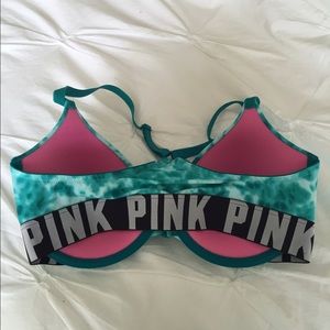 Pink Logo Bra