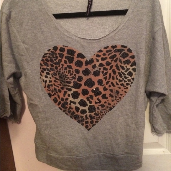 Cheetah Heart Sweatshirt