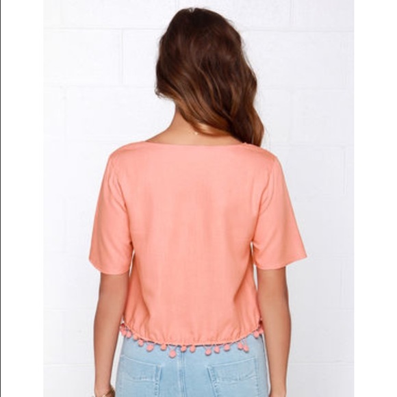 O'neill coral top with Pom poms - Picture 2 of 3