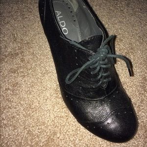 ALDO black Oxford pumps