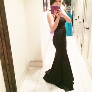 Black Mermaid Gown/Prom Dress