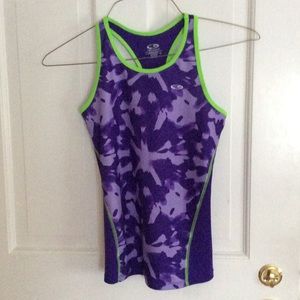 Tie-dye activewear shirt