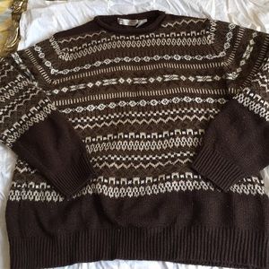 VINTAGE brown sweater