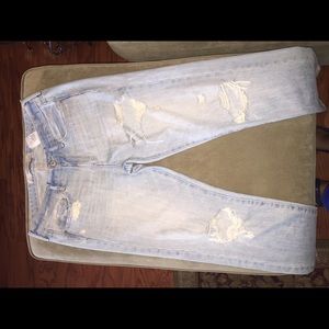 A&F Size 8 Destroyed Boyfriend Jeans