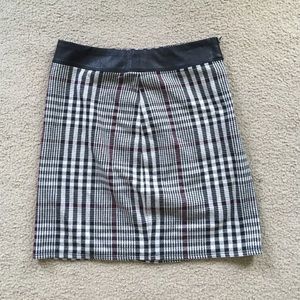 Plaid bodycon skirt