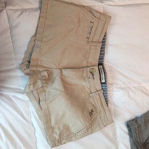 Khaki Abercrombie & Fitch Shorts.