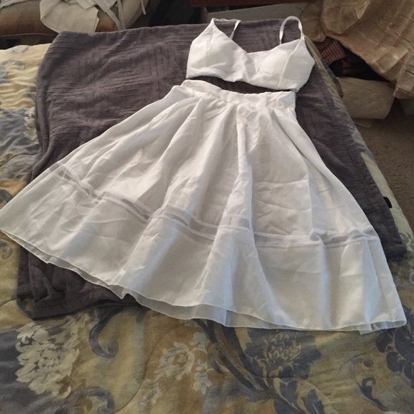 Two Piece White Outfit