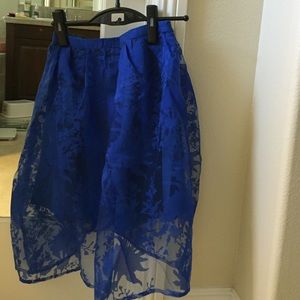 Blue skirt