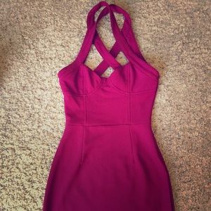 Fuscia pink dress