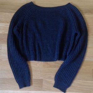 Brandy Melville knit long sleeve crop sweater