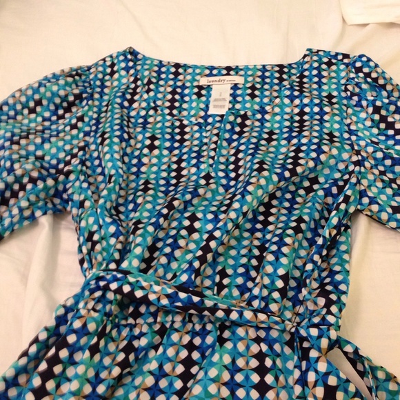 Laundry By Design silky poly summer dress