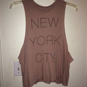 Brandy Melville NYC muscle shirt