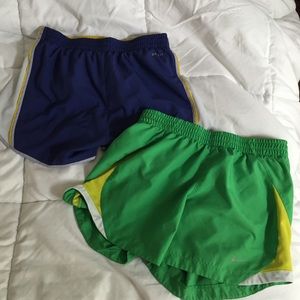 🎉RESERVED🎉Purple and Green Nike Dri fit shorts