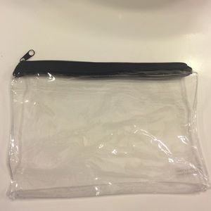Clear makeup bags (set of three)