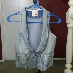 G By Guess denim vest