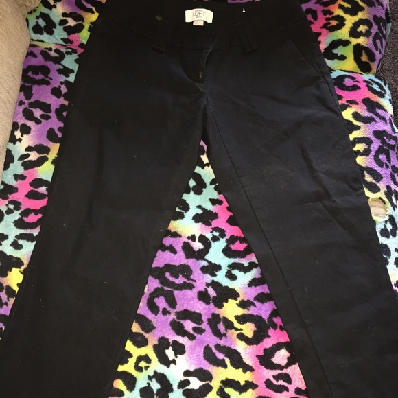 Black capri dress pants