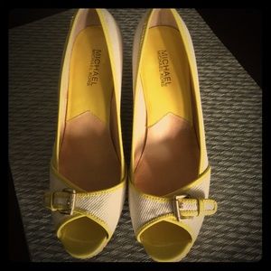 Michael Kors Wedges Textile with Rubber wedge SZ 9