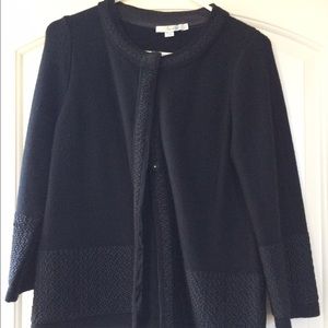 Boden black sweater coat