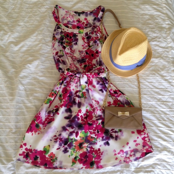 Floral Express wrap dress (XS) - Picture 1 of 4