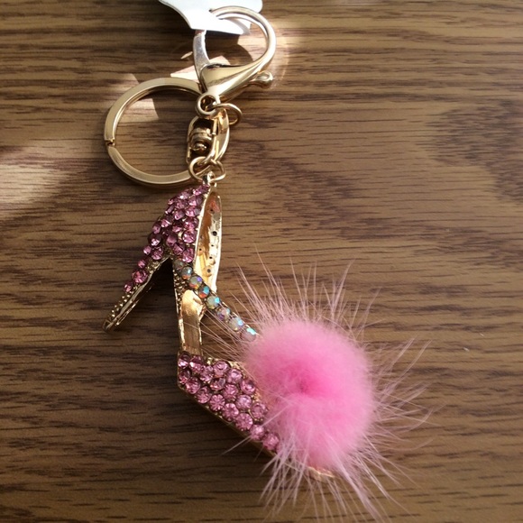 NWT PINK BLING SHOE PURSE ACCESSORY/KEYFOB
