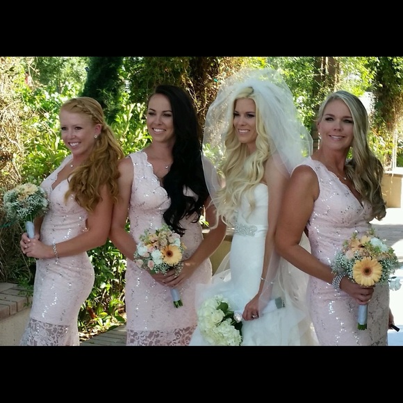 Beautiful light pink peachy dress