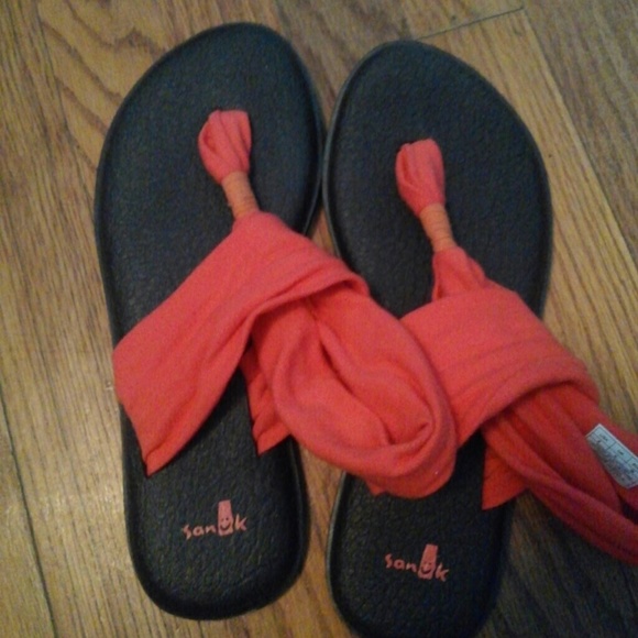 Coral Sanuk Yoga Sling Sandals