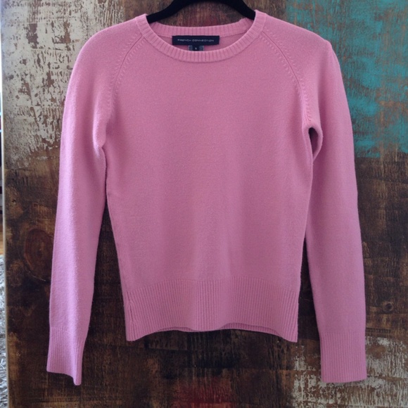 Pink French Connection sweater.