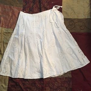 Adorable Talbot's Eyelet Wrap Skirt