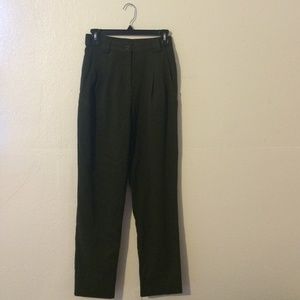 American Apparel Twill High-Waist Pleated Pant