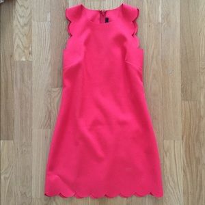 J. Crew Laser Cut dress in Bright Poppy size 2