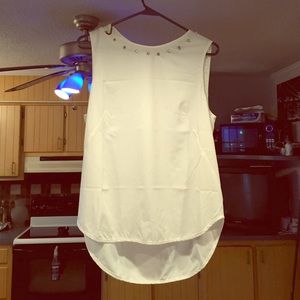 White Studded Tank