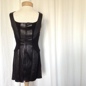 Helmut Lang Dresses - Helmut Lang leather panel LBD Helmut Lang Dresses - Helmut Lang leather panel LBD