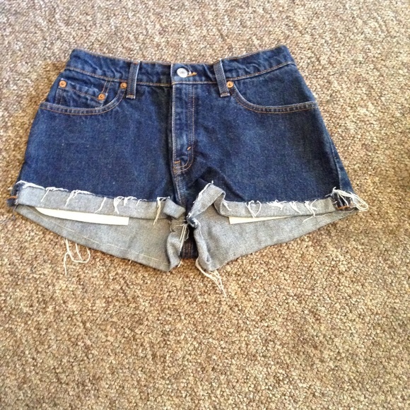 Levi's high waisted cutoff shorts