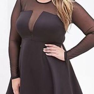 see through black dress.