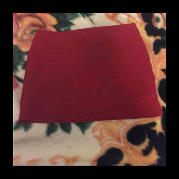Red bandage skirt'