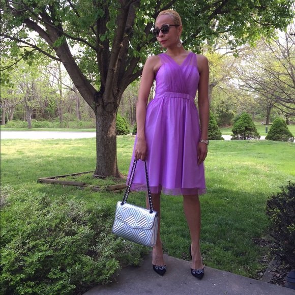 Donna Morgan Lilac Tulle Cocktail Dress Size 2