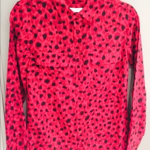 Equipment signature silk blouse.