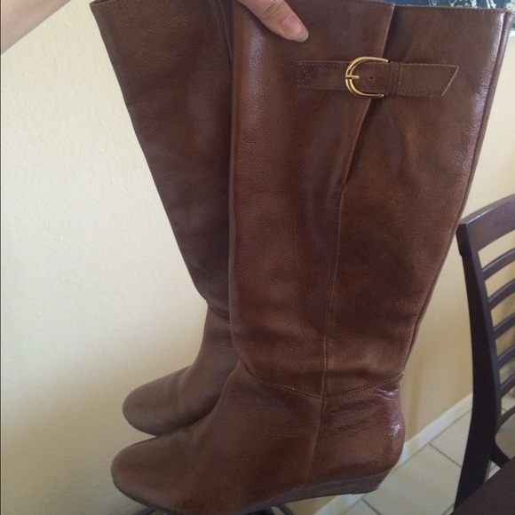 Steve Madden Cognac Boots (Intyce)