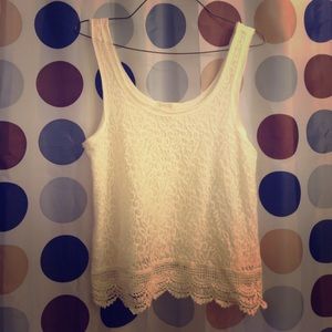Lacy tank top!