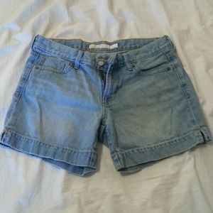 Light denim shorts