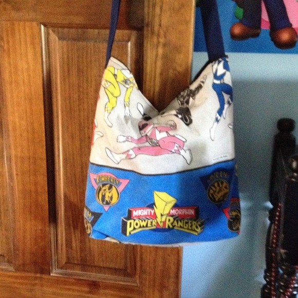 Handmade power rangers tote bag