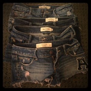 4 pairs of Abercrombie shorts💥Flash sale til 8am