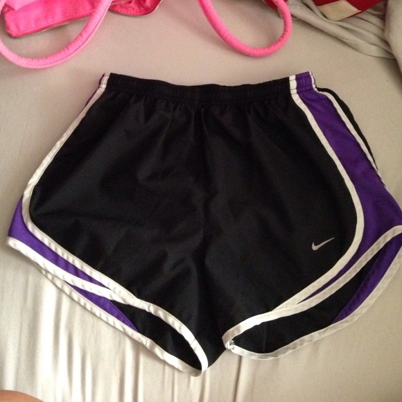 Black and Purple Nike Shorts