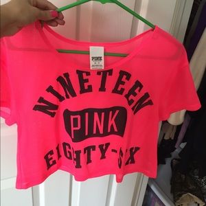 🎀Mesh pink jersey