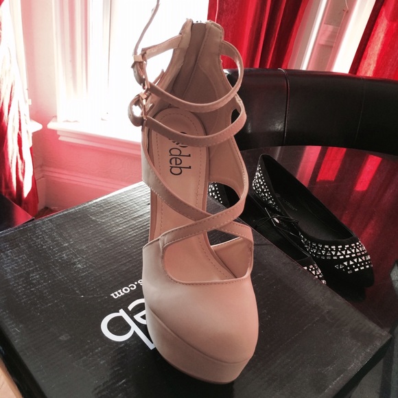 Cream heels