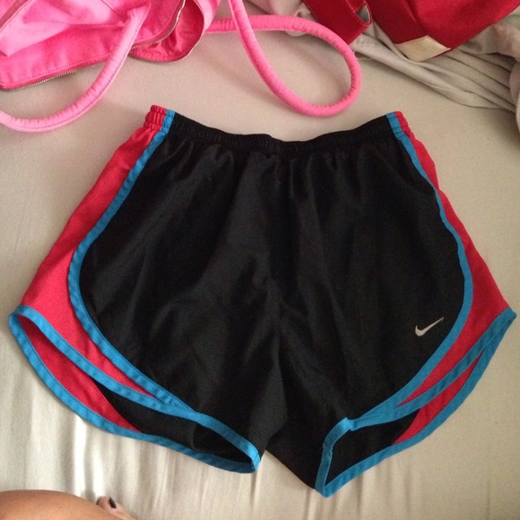 Blue, Pink and Black Nike Shorts