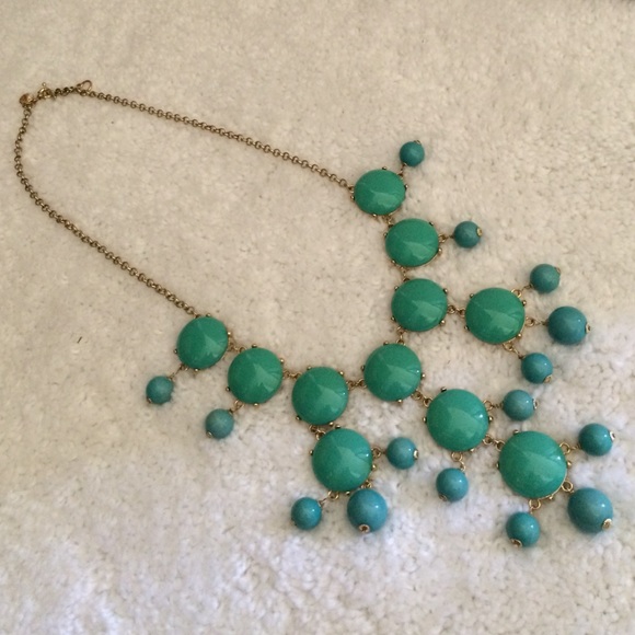 SOLD - Bubble Necklace - J.Crew - Aqua